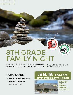 8th Grade Family Night Flyer